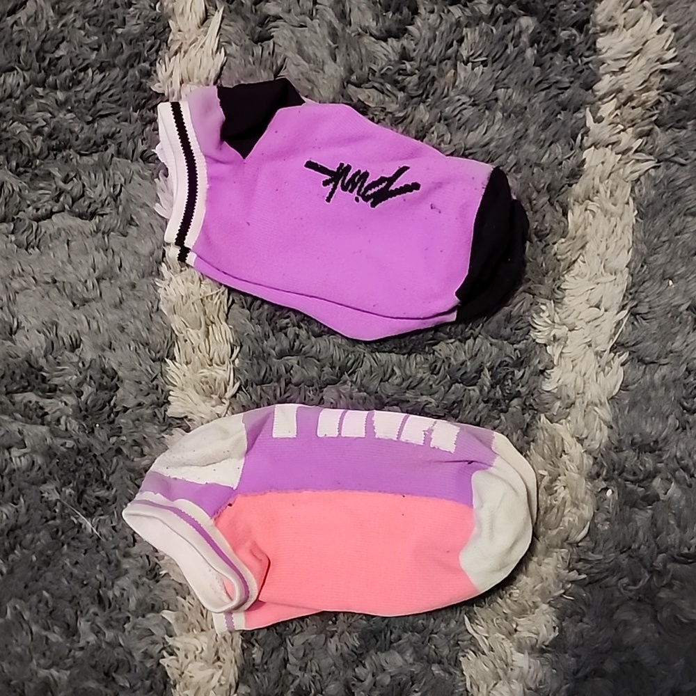 PINK Socks OS 2 Pair